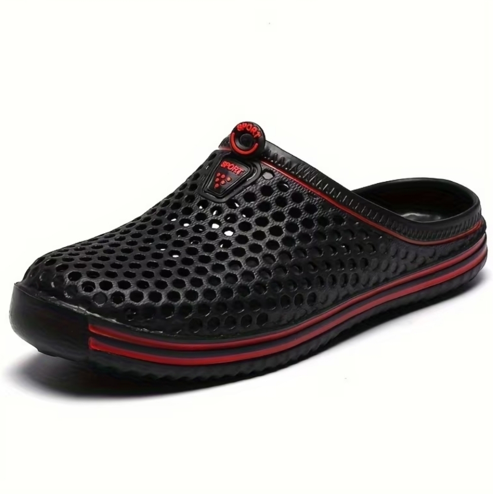 EVA Men's Beach Garden Sandals, Black